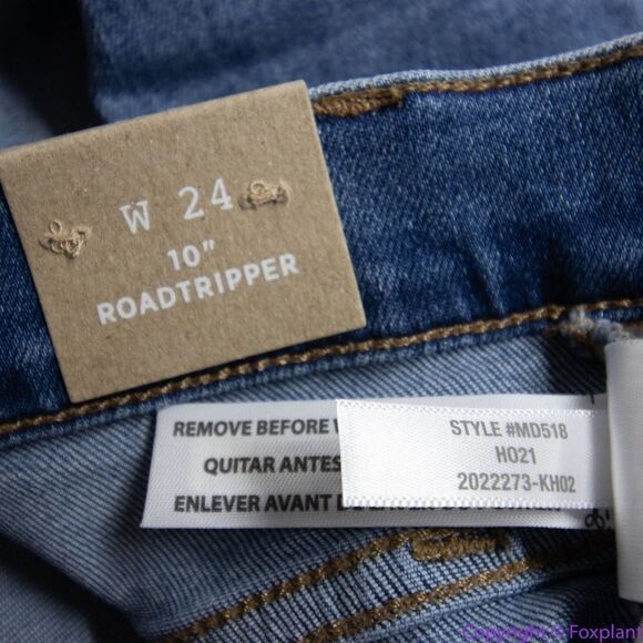 NEW Madewell 10" High-Rise Roadtripper Authentic Jeans Vinton‎ Wash, 24 - Picture 14 of 16